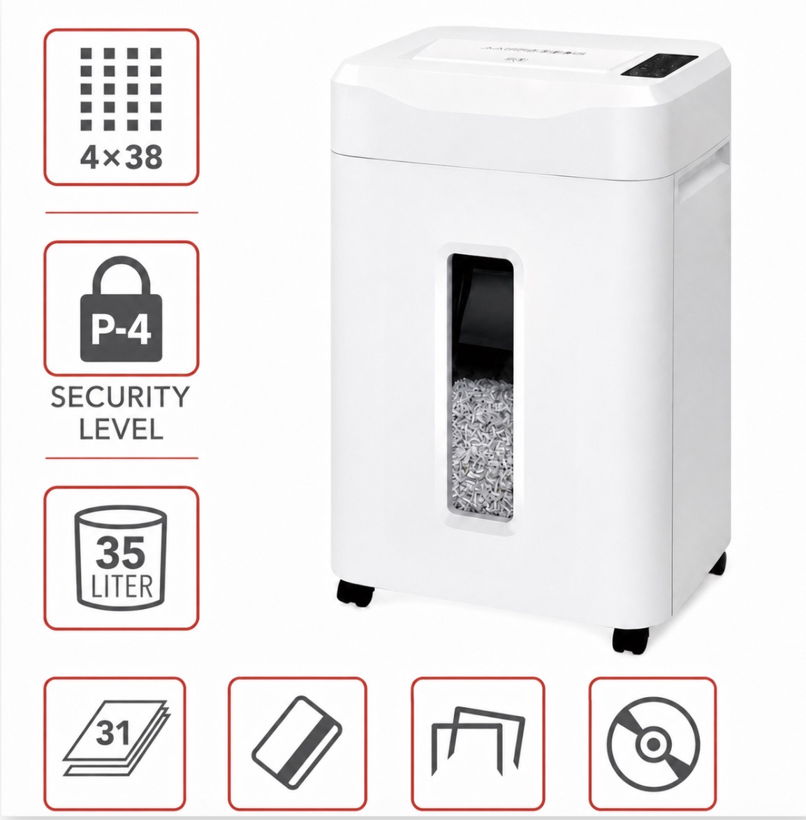 Знищувач документів ARTONIX P3330C (4x38), Р-4 (000016870)